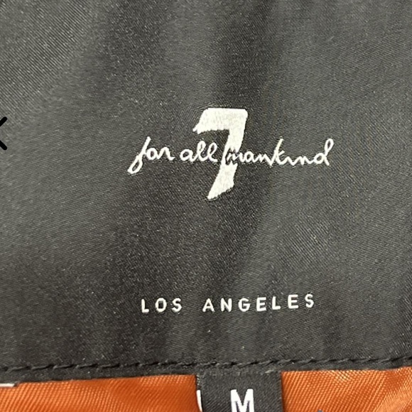 7 For All Mankind Brown Corduroy Cropped Puffer Jacket - Picture 8 of 12